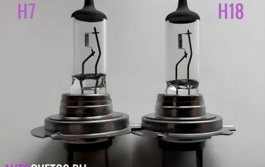 Отличия ламп h18 от h7