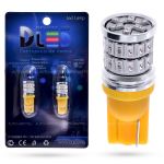 Светодиодная лампа T10 WY5W – 36 SMD3014 9W Желтая
