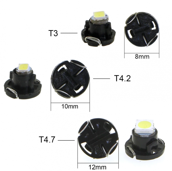 Светодиодная лампа T4.7 – 1 SMD5050 0.24W Зеленая