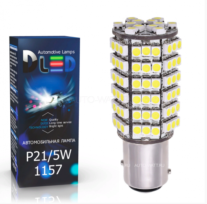 Светодиодная лампа P21/5W 1157 – 120 SMD3528 8.4W Белая
