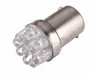 Светодиодная лампа P21W 1156 – 9 Dip-Led 0.45W Белая