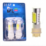 Светодиодная лампа P27W 3156 – 4 High-Power 6W+Линза Красная