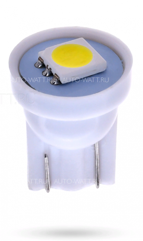 Светодиодная лампа T10 W5W – 1 SMD5050 0.24W Белая
