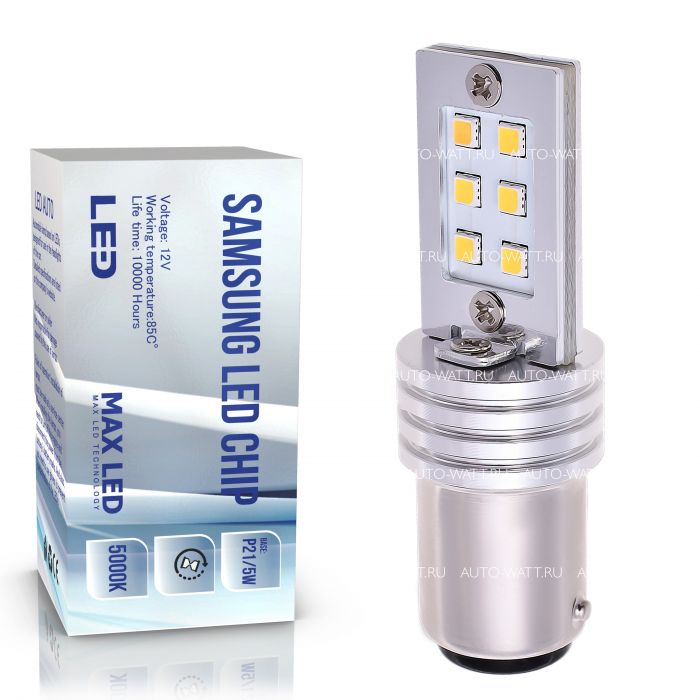 Светодиодная лампа P21/5W 1157 – Max-Samsung Chip 12W Белая
