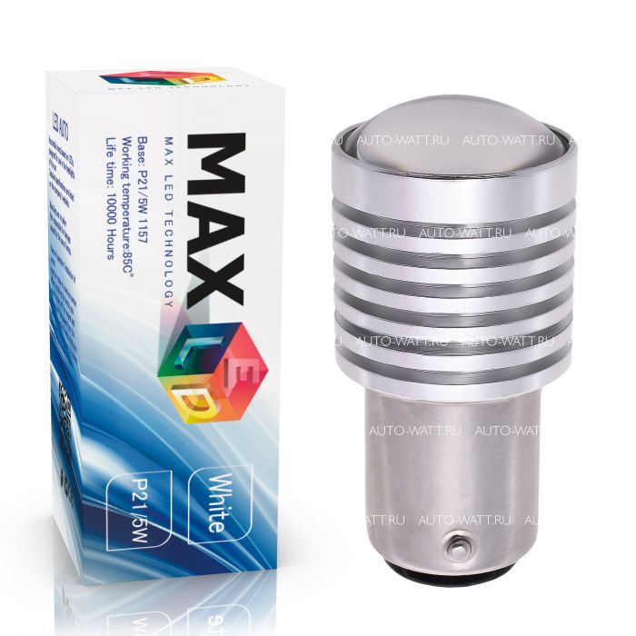 Светодиодная лампа P21/5W 1157 – 4 CREE 20W Линза Белая